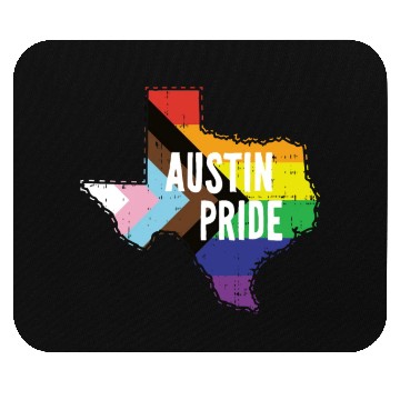 Discover Austin Pride Gay Lesbian Queer Texas Rainbow Flag Mouse Pads