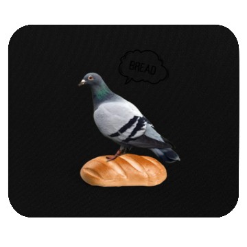 Discover Pigeon the bread lover Mouse Pads