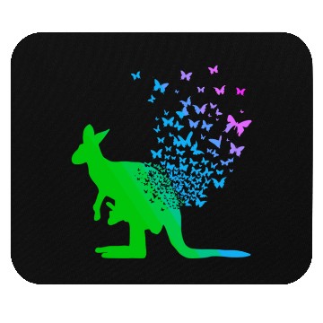Discover Butterfly & Kangaroo In Nature Australia Kangaroo Mouse Pads