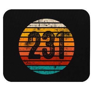 Discover Distressed Vintage Sunset 231 Area Code Mouse Pads