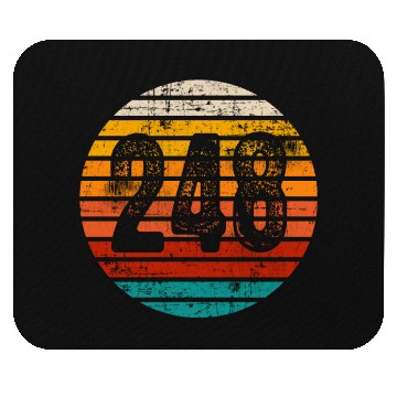 Discover Distressed Vintage Sunset 248 Area Code Mouse Pads