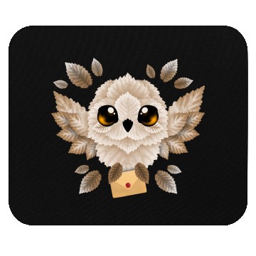 Discover owl mail of leaves Mouse Pads