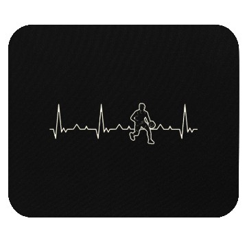 Discover Basketball Dribble Man. Heart. Love. EKG. Pulse. Mouse Pads
