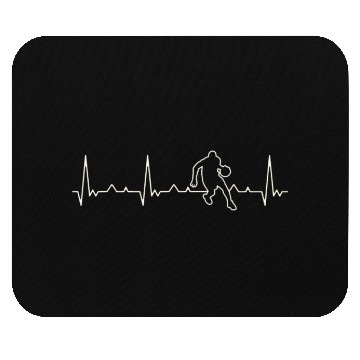 Discover Basketball Player Dribble. Heart. Love. EKG. Mouse Pads