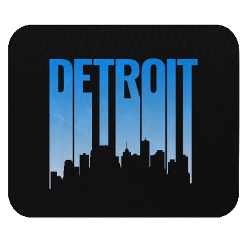 Discover Detroit Michigan Skyline Mouse Pads