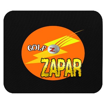 Discover Zapar Orange and Yellow Golf Logo Mouse Pads