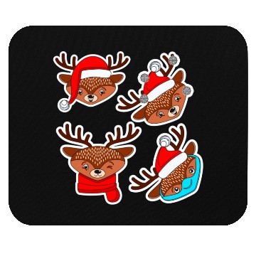 Discover Christmas Deer Sticker Pack Mouse Pads