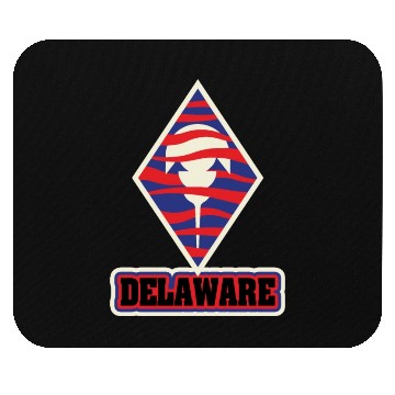 Discover US States DELAWARE Mouse Pads