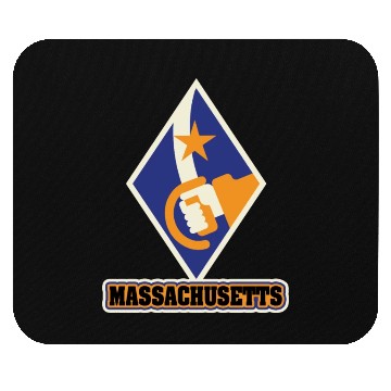 Discover US States MASSACHUSETTS Mouse Pads