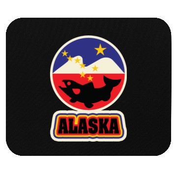 Discover US States ALASKA Mouse Pads