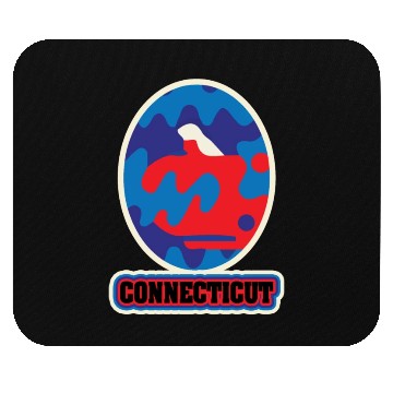 Discover US States CONNECTICUT Mouse Pads