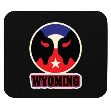 Discover US States WYOMING Mouse Pads