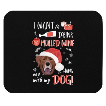 Discover Labrador Mulled Wine Christmas Mouse Pads