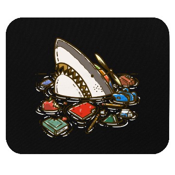 Discover Back to School Shark Mouse Pads