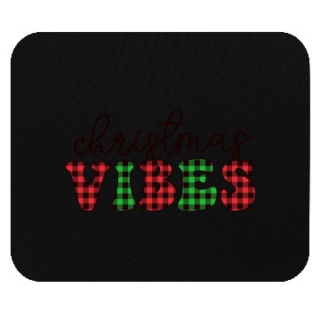 Discover Christmas Vibes Buffalo Plaid Retro Christmas Mouse Pads