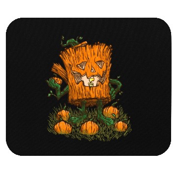 Discover The Pumpkin Log Mouse Pads