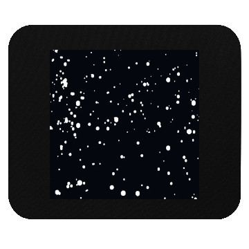 Discover White dots in a black sky pattern for winter lover Mouse Pads