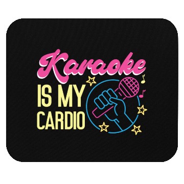 Discover Karaoke Singer 80s Retro Karaoke Mouse Pads