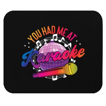 Discover Karaoke Singer 80s Retro Disco Mouse Pads