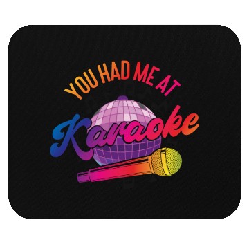 Discover Karaoke Singer 80s Retro Disco Mouse Pads