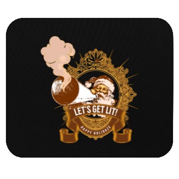 Discover Lets get lit christmas Mouse Pads
