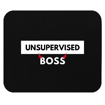Discover UNSUPERVISED BOSS FUNNY CUTE DESIGN Mouse Pads