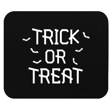Discover Trick or treat Halloween bat design Mouse Pads