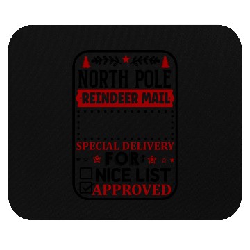 Discover North Pole Reindeer Mail Mouse Pads