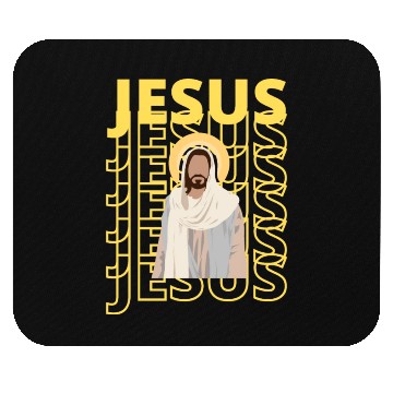 Discover Retro Jesus Love Mouse Pads