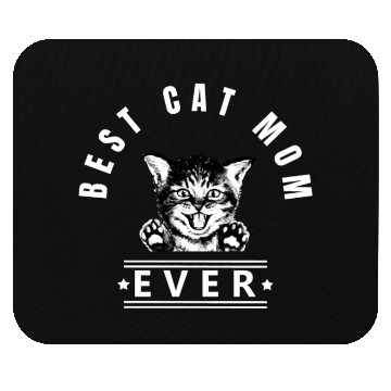 Discover Best Cat Mom Ever Happy Kitten w Mouse Pads