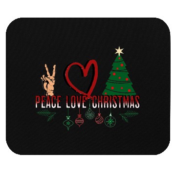 Discover Peace Love Christmas Mouse Pads