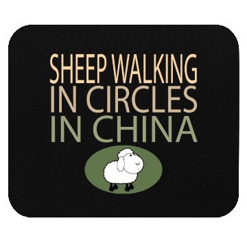 Discover SHEEP WALKING IN CIRCLES IN CHINA Mouse Pads