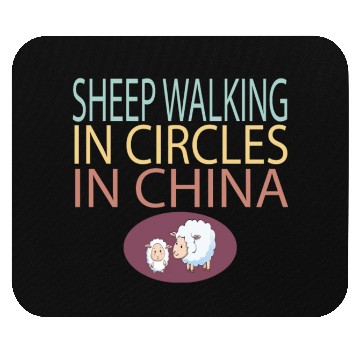 Discover SHEEP WALKING IN CIRCLES IN CHINA Mouse Pads