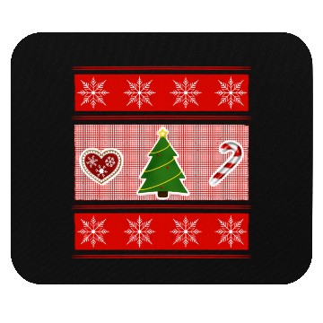 Discover Christmas trilogy - red Christmas Mouse Pads