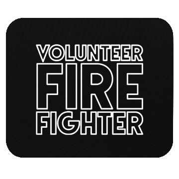 Discover Volunteer Fire Fighter On Back Fireman Firefighter Mouse Pads
