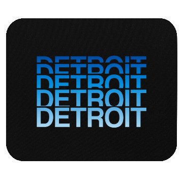 Discover Stacked Detroit Michigan Text Mouse Pads