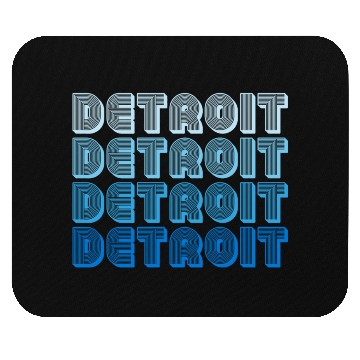 Discover Retro Detroit Michigan Mouse Pads