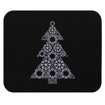 Discover Christmas tree from snowflakes gift idea Mouse Pads