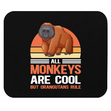 Discover Orangutans Rule | Monkey Orangutan Mouse Pads