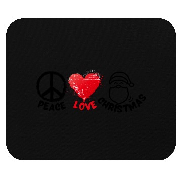 Discover Peace Love Christmas Mouse Pads