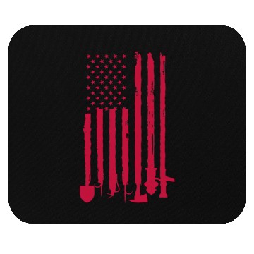Discover Firefighter American Flag Mouse Pads