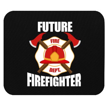 Discover Future Firefighter Fire Dept. Mouse Pads