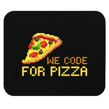 Discover We Code For Pizza | Software Developer Meme Mouse Pads