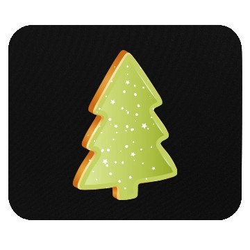 Discover Fir tree cookie with green icing Mouse Pads