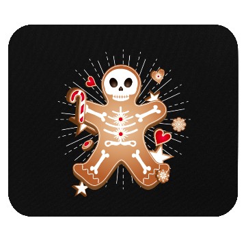 Discover Gingerbread man Sugar Skull decor for Christmas Mouse Pads