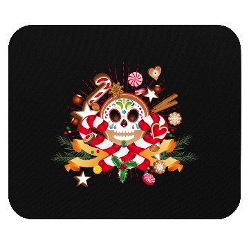 Discover Gingerbread man Sugar Skull decor for Christmas Mouse Pads