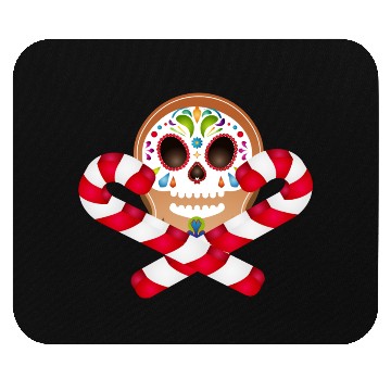 Discover Gingerbread man Sugar Skull decor for Christmas Mouse Pads