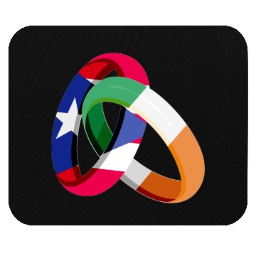 Discover Puerto Rico Flag Ireland Ring Marriage Wedding Mouse Pads