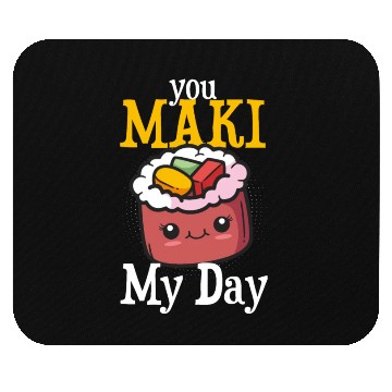 Discover Funny sushi maki saying eat motif Mouse Pads