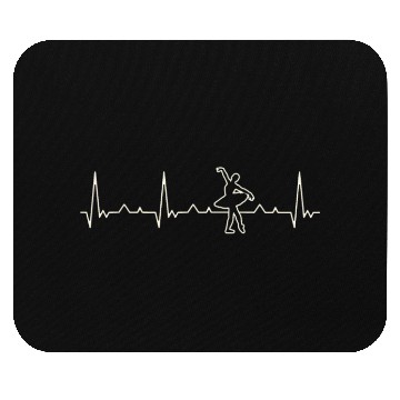 Discover Ballet Dancing Girl. Heart. Love. EKG. Pulse. Mouse Pads